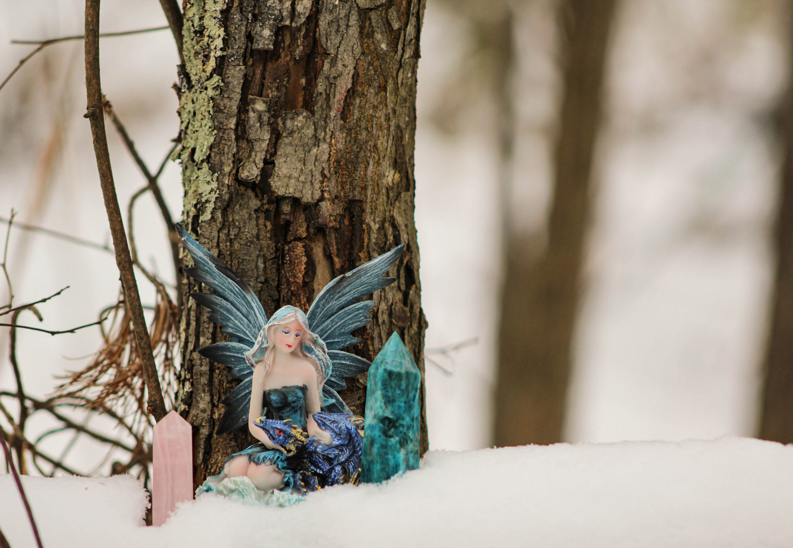 Snow Fairy in the snow.