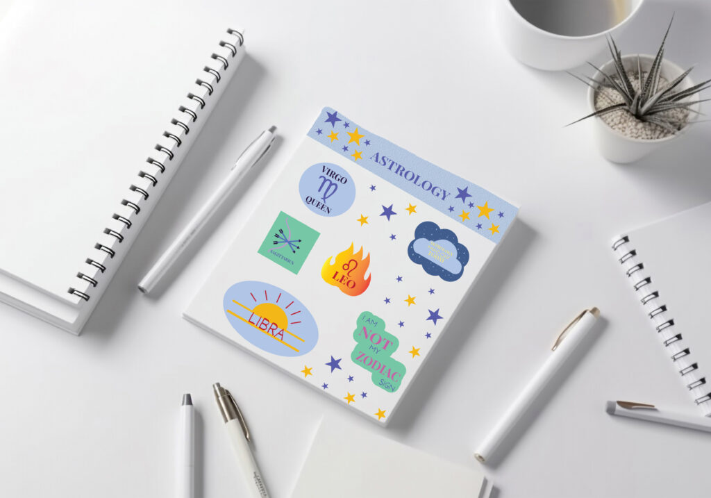 Astrology Themed Sticker Sheet