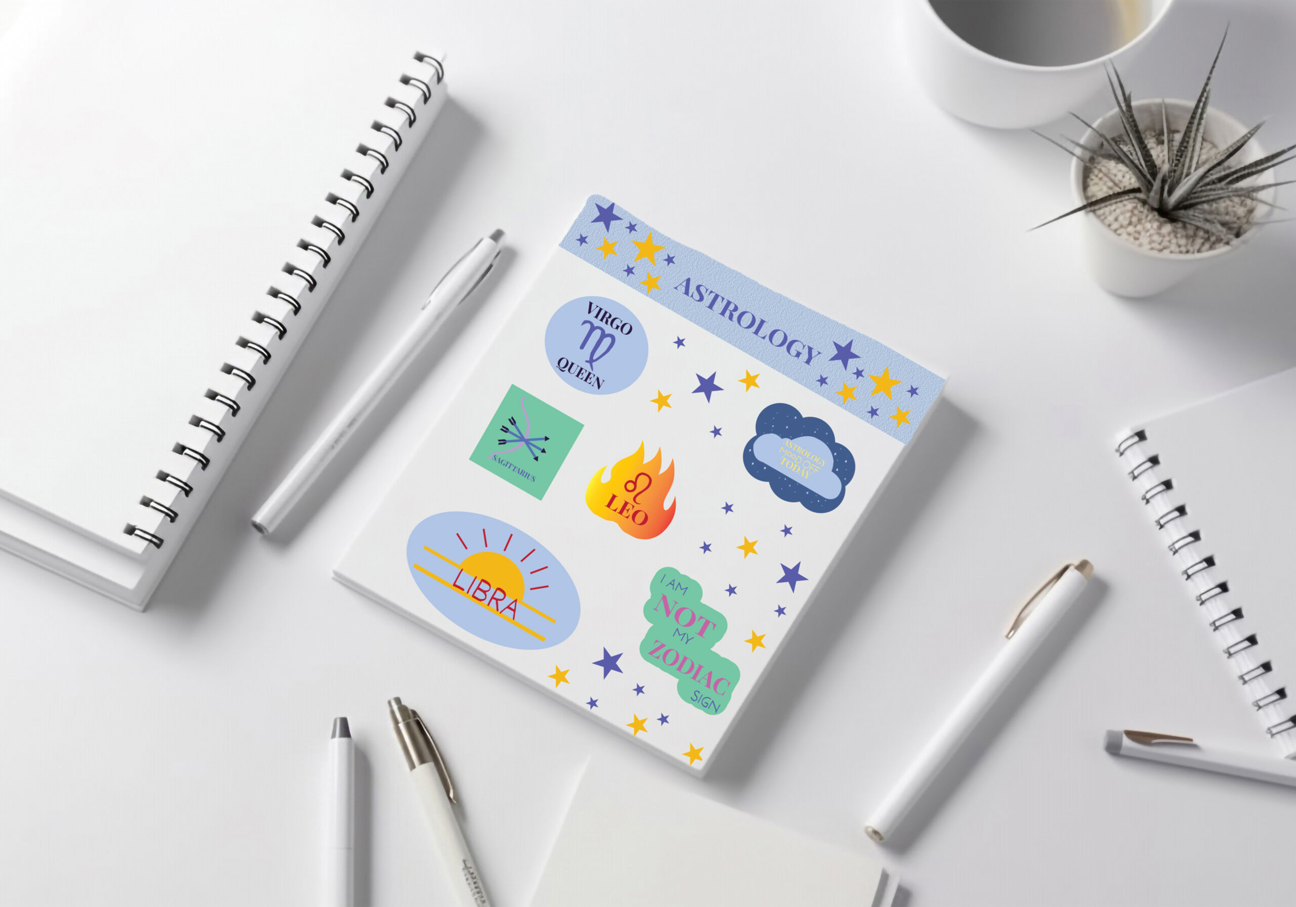 Astrology Themed Sticker Sheet